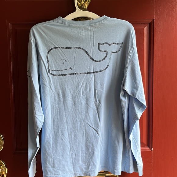 Vineyard Vines Men’s LS vintage whale pocket tee - Picture 4 of 8